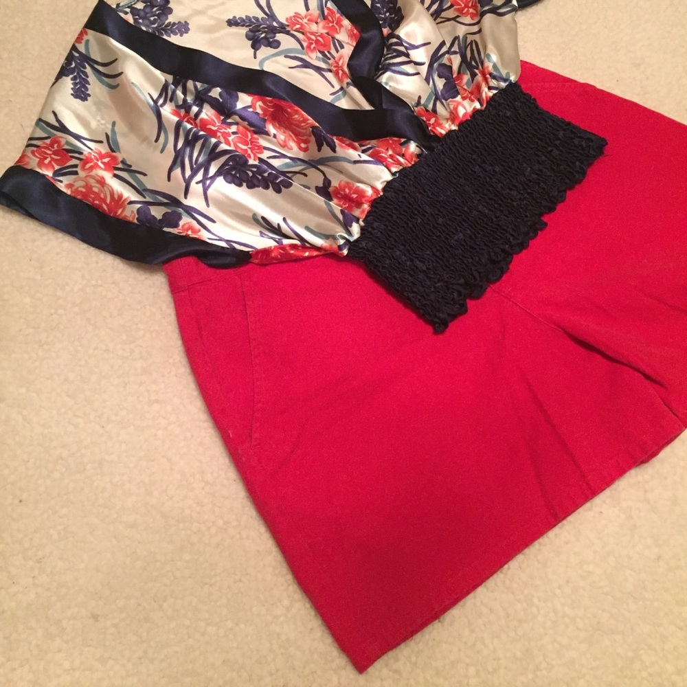 Red shorts